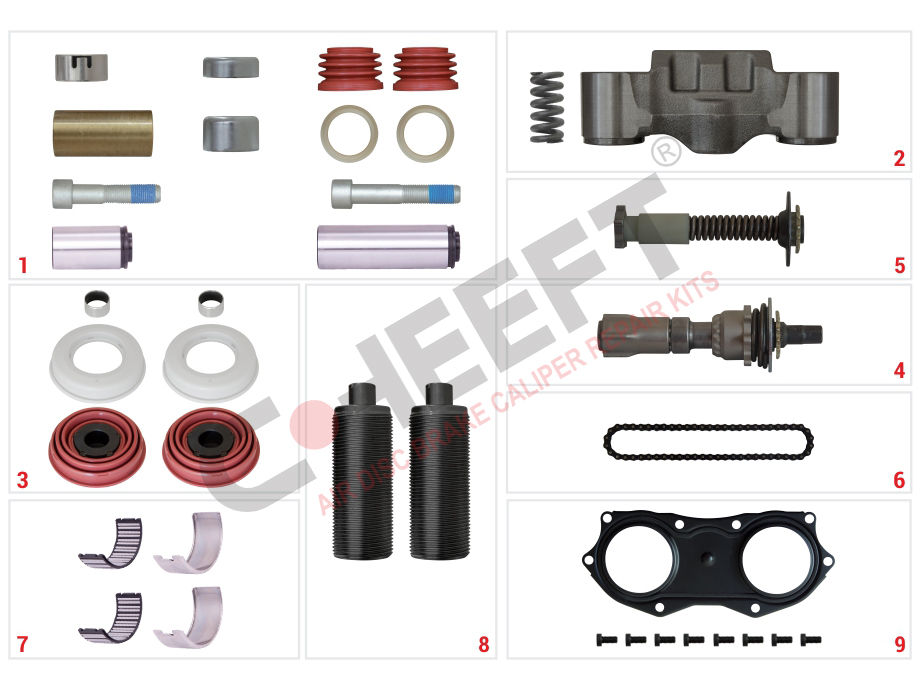 CALIPER COMPLETE REPAIR SET (SCANIA)