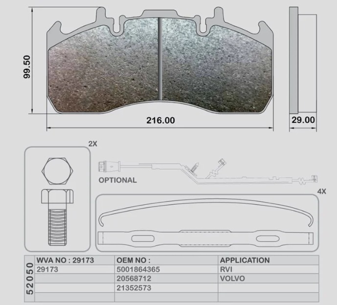 BRAKE DISC NEW MODEL VOLVO FRAS-LE