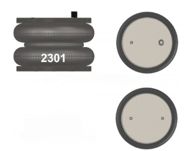 DOUBLE CONVOLUTED AIR SPRING
