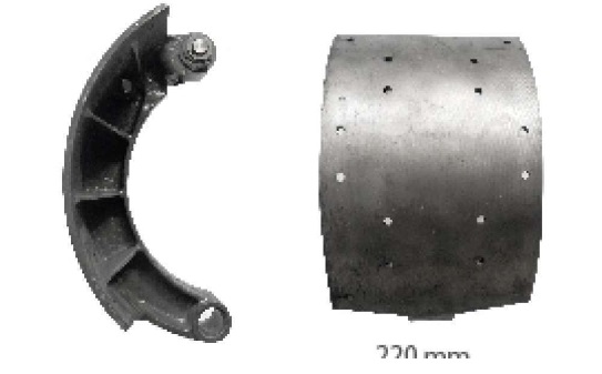 BRAKE SHOE 220 MM CASTING