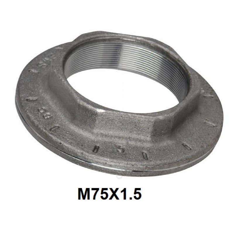 AXLE NUT SAF 75 MM LEFT RIGHT